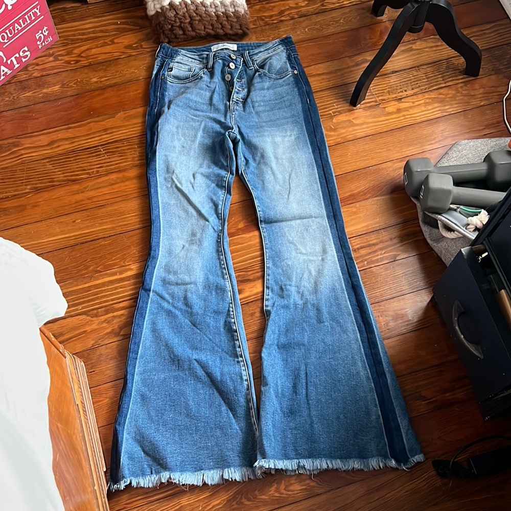 Flare Two Toned Kancan jeans size 27
